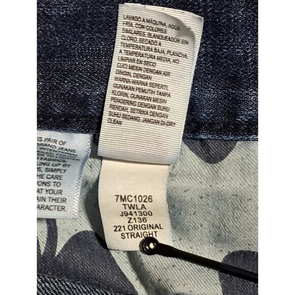 Lucky Brand Jeans Size 36x30 221 Original Straight Blue Denim - Picture 13 of 13